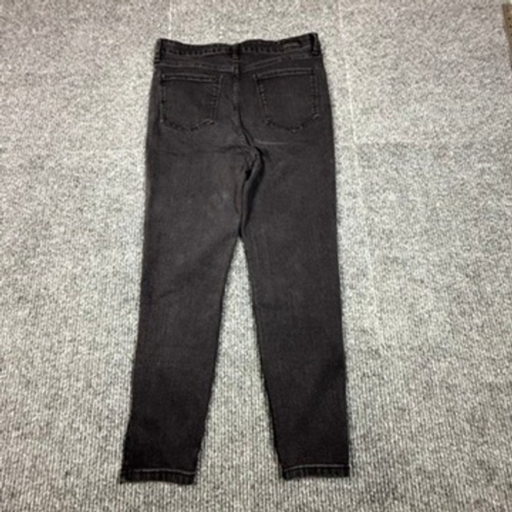 Truth + Theory Women 14 High Rise Button Fly Skinny Jean Black Rinse OM23630H20B - Picture 2 of 16